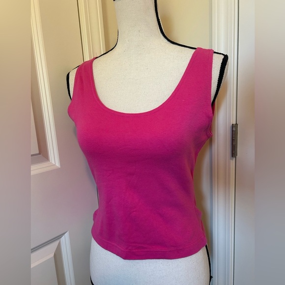 Vintage Betty blue thick strap pink tank top - Picture 1 of 4